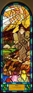 Moses Stained Glass Church Window Tampa Florida