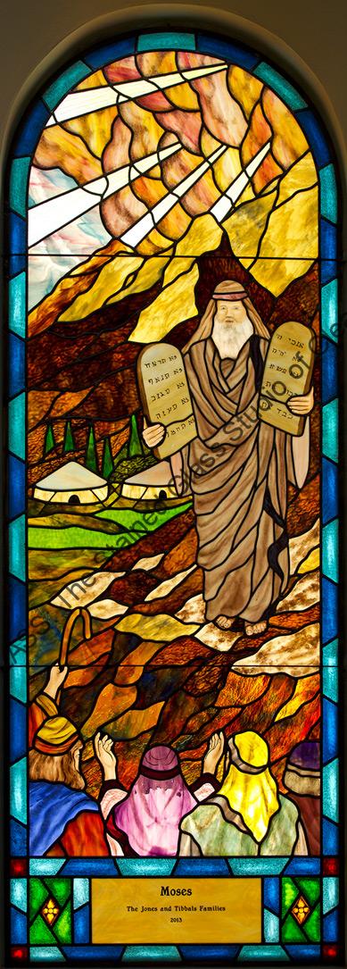Moses Stained Glass Church Window Tampa Florida