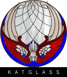 Patriotic Stained Glass Window Panel