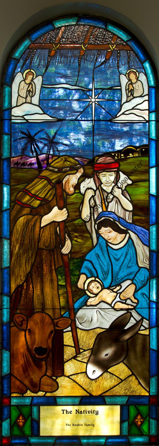 The Nativity Stained Glass Church Window Tampa Florida