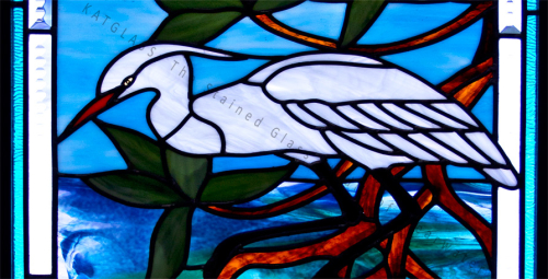 Egret-and-Manatees-closeup-02